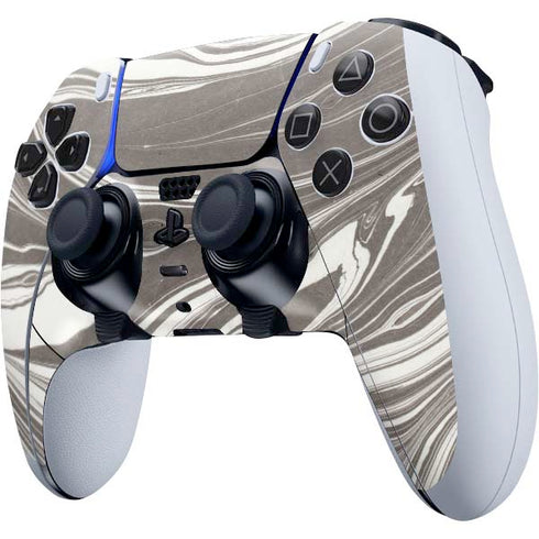 Grey Marble PS5 DualSense Edge Pro Controller Skin