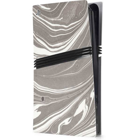 Grey Marble PS5 Pro Console Skin