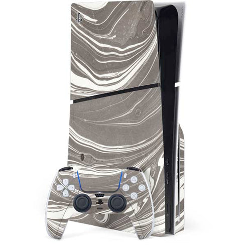 Grey Marble PlayStation PS5 Skins