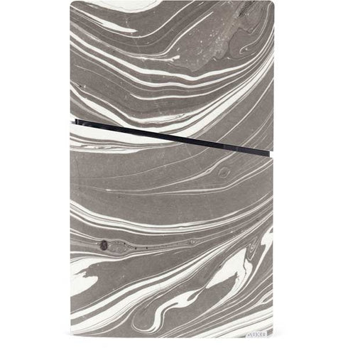 Grey Marble PS5 Slim Digital Edition Console Skin