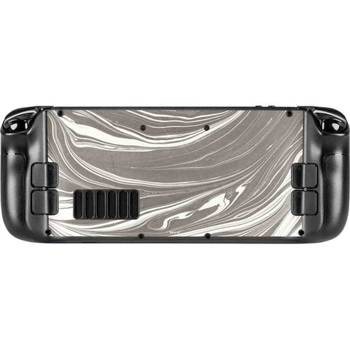 Grey Marble Steam Deck Handheld Gaming Computer Skin