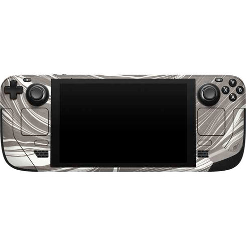 Grey Marble Steam Deck Handheld Gaming Computer Skin