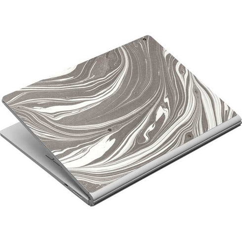 Grey Marble Surface Book Skin