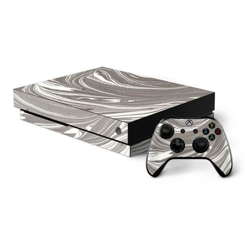 Grey Marble Xbox One X Bundle Skin