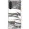 Grey Marbling Galaxy A17 Clear Case