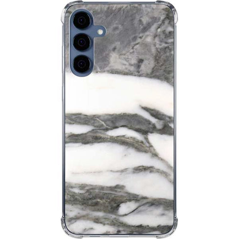 Grey Marbling Galaxy A35 5G Clear Case
