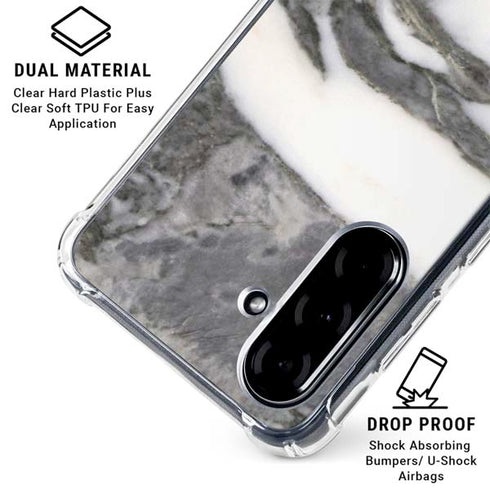 Grey Marbling Galaxy A36 5G Clear Case
