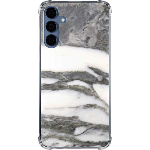 Grey Marbling Galaxy A55 5G Clear Case