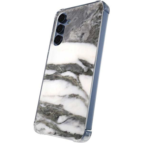 Grey Marbling Galaxy A55 5G Clear Case