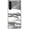 Grey Marbling Galaxy S24 FE Clear Case