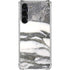 Grey Marbling Galaxy S24 FE Clear Case