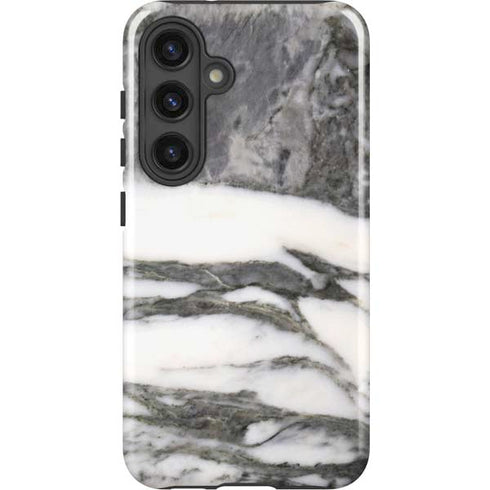 Grey Marbling Galaxy S25 Impact Case