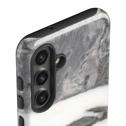 Grey Marbling Galaxy S25 Impact Case