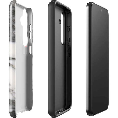 Grey Marbling Galaxy S25 Impact Case