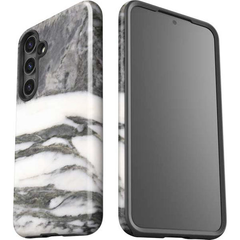 Grey Marbling Galaxy S25 Impact Case