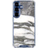 Grey Marbling Galaxy S25 Clear Case