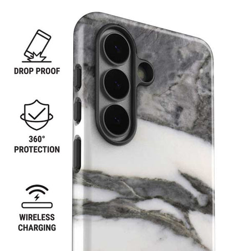 Grey Marbling Galaxy S26 Plus Impact Case