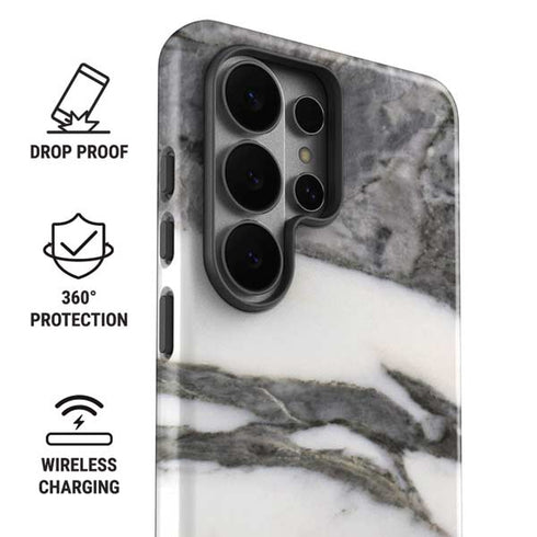 Grey Marbling Galaxy S26 Ultra Impact Case