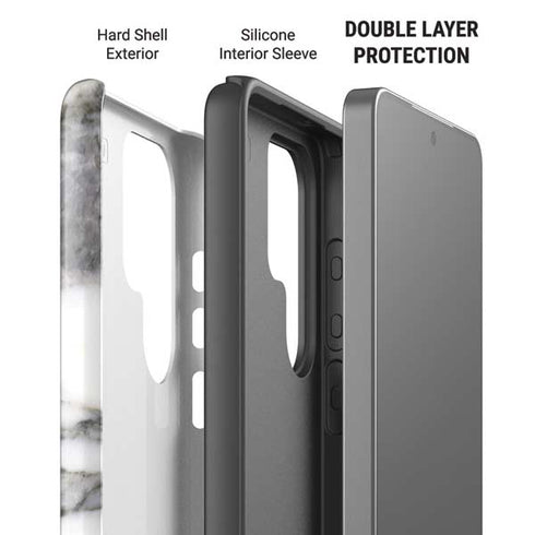 Grey Marbling Galaxy S26 Ultra Impact Case
