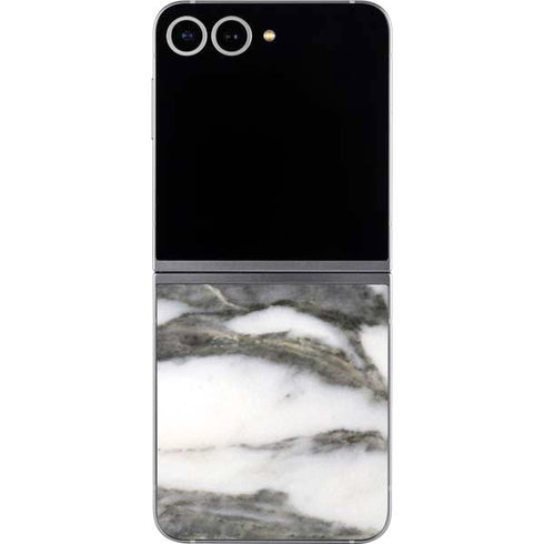 Grey Marbling Galaxy Z Flip6 Skin