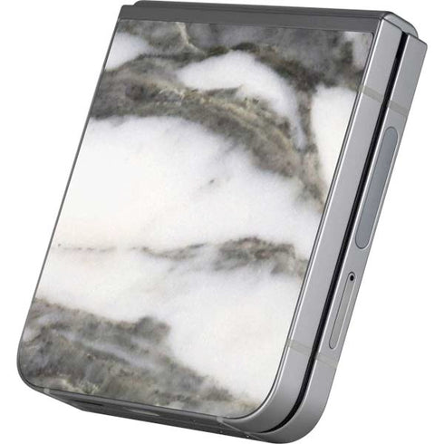Grey Marbling Galaxy Z Flip6 Skin