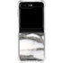 Grey Marbling Galaxy Z Flip6 Clear Case