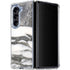 Grey Marbling Galaxy Z Fold5 5G Clear Case