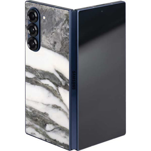 Grey Marbling Galaxy Z Fold6 Skin