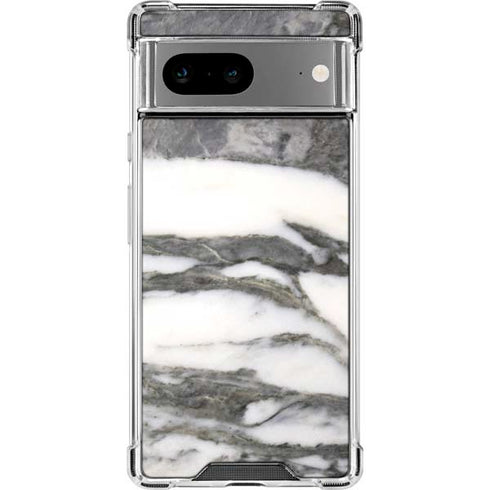 Grey Marbling Google Pixel 8a Clear Case