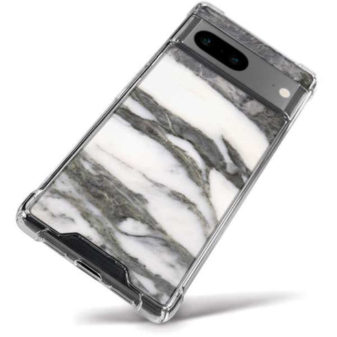 Grey Marbling Google Pixel 8a Clear Case