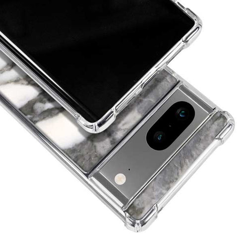 Grey Marbling Google Pixel 8a Clear Case