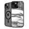 Grey Marbling iPhone 14 Kickstand Case