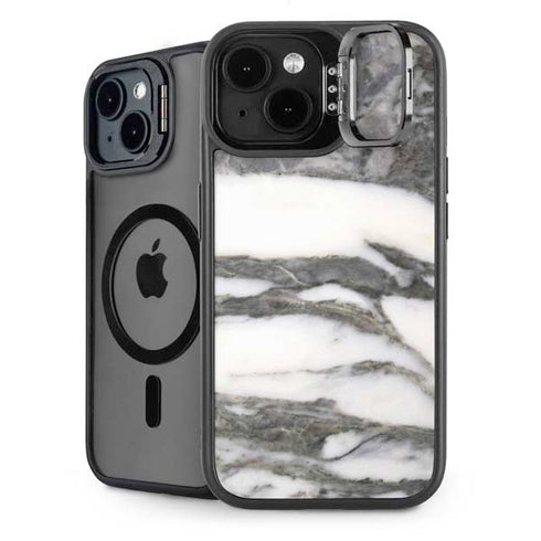 Grey Marbling iPhone 14 Plus Kickstand Case