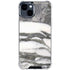 Grey Marbling iPhone 15 Clear Case