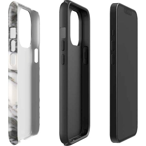 Grey Marbling iPhone 15 Pro Impact Case