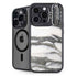 Grey Marbling iPhone 15 Pro Kickstand Case