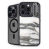 Grey Marbling iPhone 15 Pro Max Kickstand Case