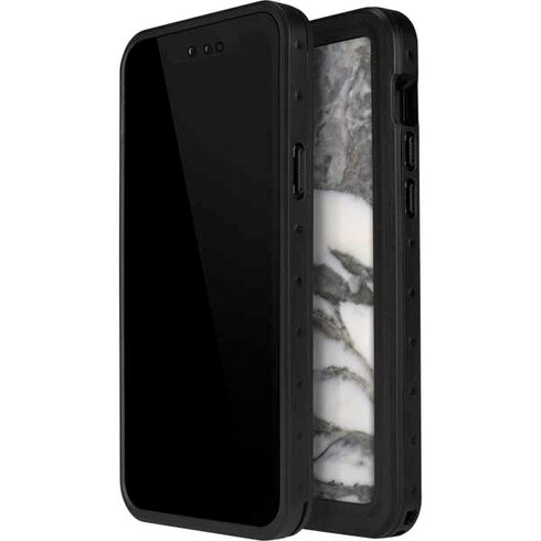 Grey Marbling iPhone 15 Pro Waterproof Case