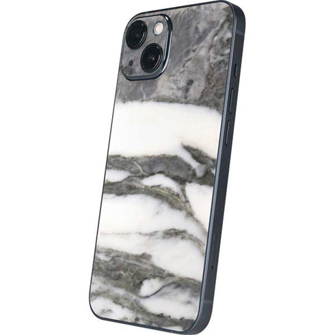 Grey Marbling iPhone 15 Skin