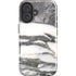 Grey Marbling iPhone 16 Plus Impact Case