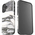Grey Marbling iPhone 16 Plus Impact Case