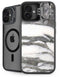 Grey Marbling iPhone 16 Plus Kickstand Case