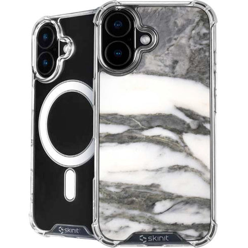 Grey Marbling iPhone 16 Plus MagSafe Case