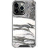 Grey Marbling iPhone 16 Pro Clear Case