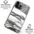 Grey Marbling iPhone 16 Pro Clear Case