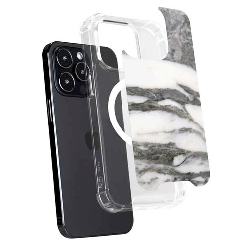 Grey Marbling iPhone 16 Pro MagSafe Case