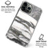 Grey Marbling iPhone 16 Pro Max Clear Case