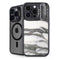 Grey Marbling iPhone 16 Pro Max Kickstand Case