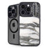 Grey Marbling iPhone 16 Pro Max Kickstand Case