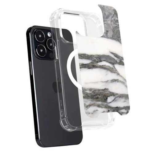 Grey Marbling iPhone 16 Pro Max MagSafe Case